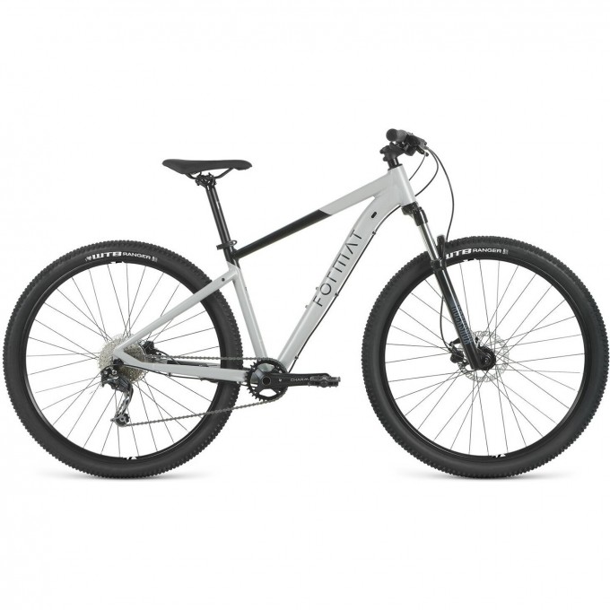 Велосипед FORMAT 1411, 27,5", 10 скоростей, 2023, серый-мат/черный-мат, RBK23FM27343